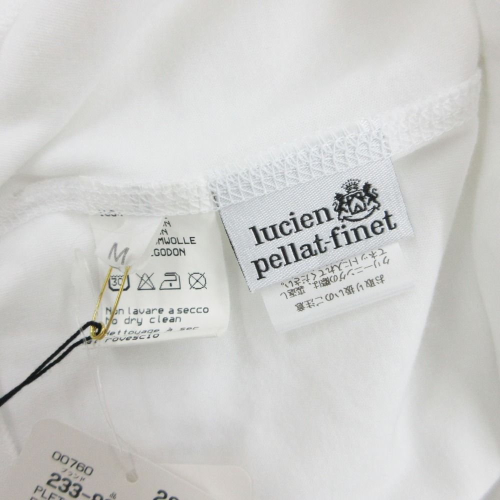 新品同様 Lucien Pellat-Finet ルシアンペラフィネ 長袖Ｔシャツ ジャージ カットソー POW グラフィックプリント トップス ホワイト M メンズ