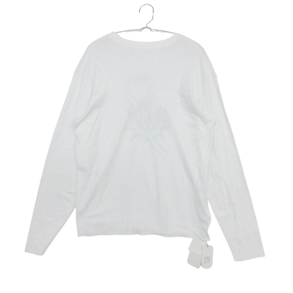 新品同様 Lucien Pellat-Finet ルシアンペラフィネ 長袖Ｔシャツ ジャージ カットソー POW グラフィックプリント トップス ホワイト M メンズ