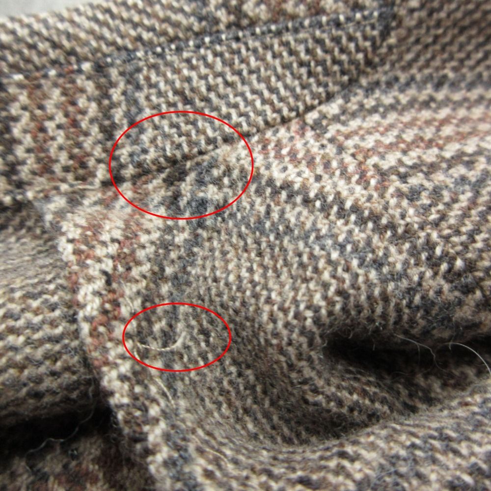 BOGLIOLI ボリオリ テーラードジャケット K.JACKET ノッチドラペル 段返り 3B ブレザー ウール カシミヤ グレンチェック柄 ベージュ 44 メンズ 【中古】