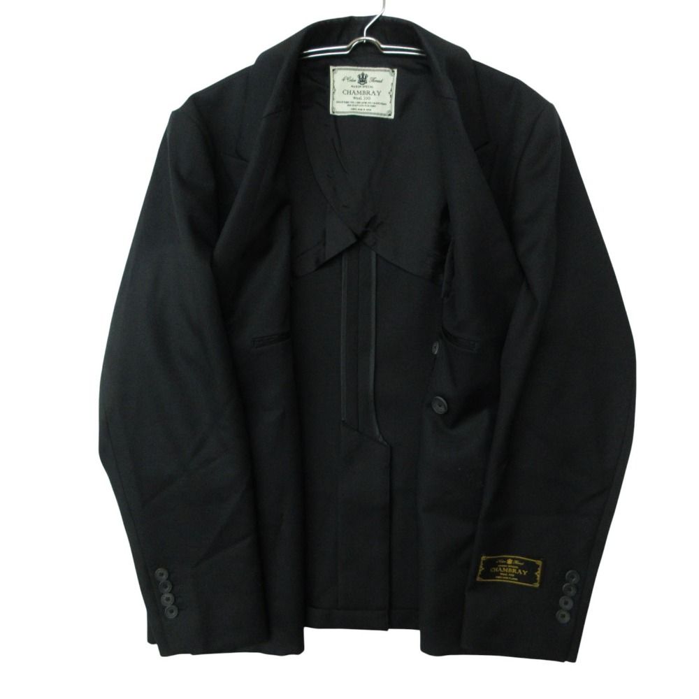MAISON SPECIAL メゾンスペシャル テーラードジャケット ダブルブレスト ブレザー シャンブレーウール 11252111201 ブラック メンズ 【中古】