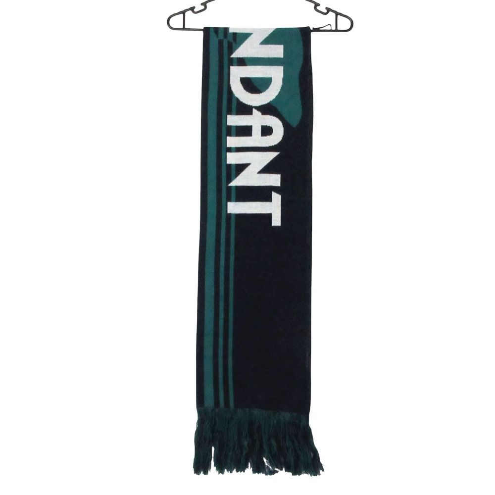 DESCENDANT ディセンダント マフラー fluke up scarf ロゴ ニット ストール ネイビー メンズ 【中古】