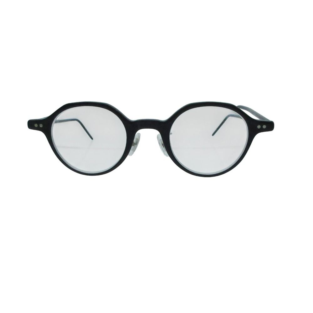 23SS 金子眼鏡 KANEKO GANKYO メガネ ボストン型 ACETATE 44□23-145 レンズ度入り 眼鏡 アイウェア ブラック メンズ レディース 【中古】