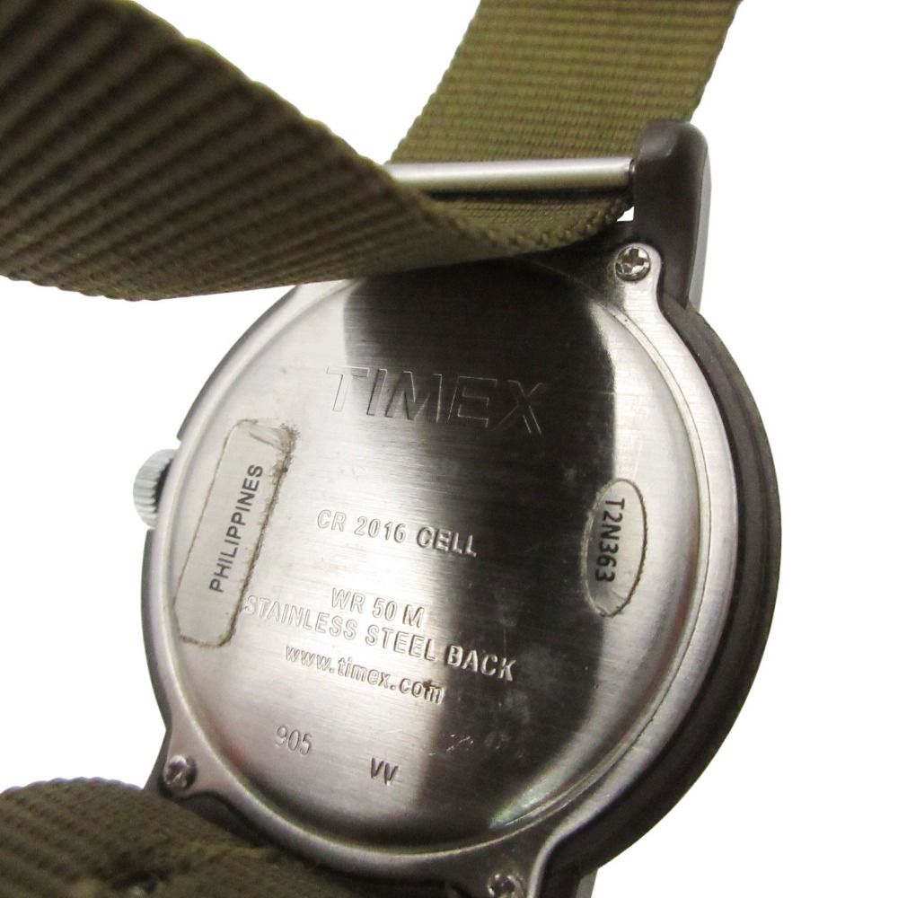 13SS TIMEX タイメックス 腕時計 アナログ 時計 ミリタリー ウォッチ OVERSIZE-CAMPER 店舗限定モデル 5気圧防水 カーキ メンズ 【中古】