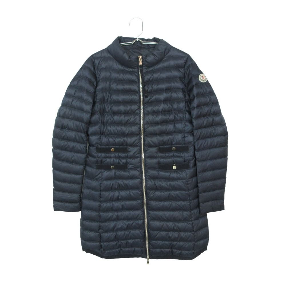MONCLER モンクレール AUBRY ダウンジャケット コート スタンドカラー ジップアップ ナイロン オーブリー ライト アウター ネイビー 00 レディース 【中古】