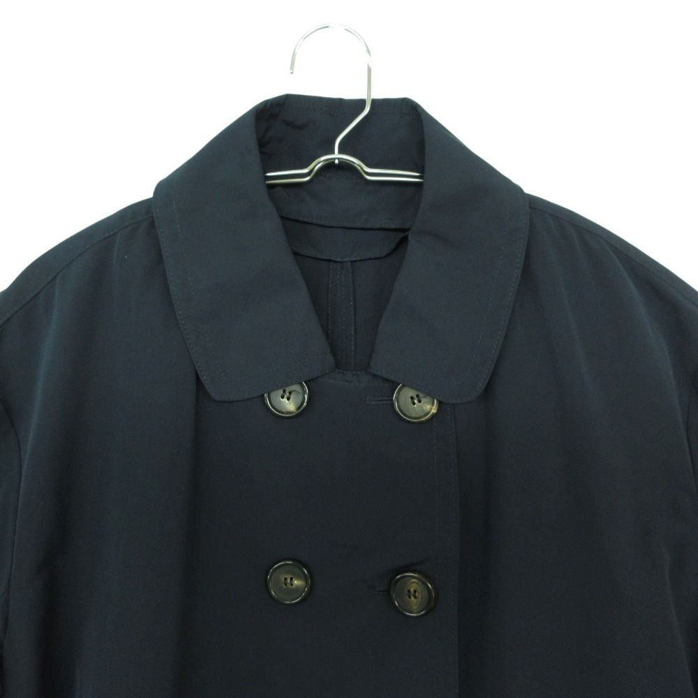 美品 MAX MARA マックスマーラ The Cube トレンチコート ロング丈 ジャケット 襟付き スプリングコート 902104976 ネイビー 40 レディース 【中古】 美品 MAX MARA マックスマーラ The Cube トレンチコート ロング丈 ジャケット 襟付き スプリングコート 902104976 ネイビー 40 レディース 【中古】