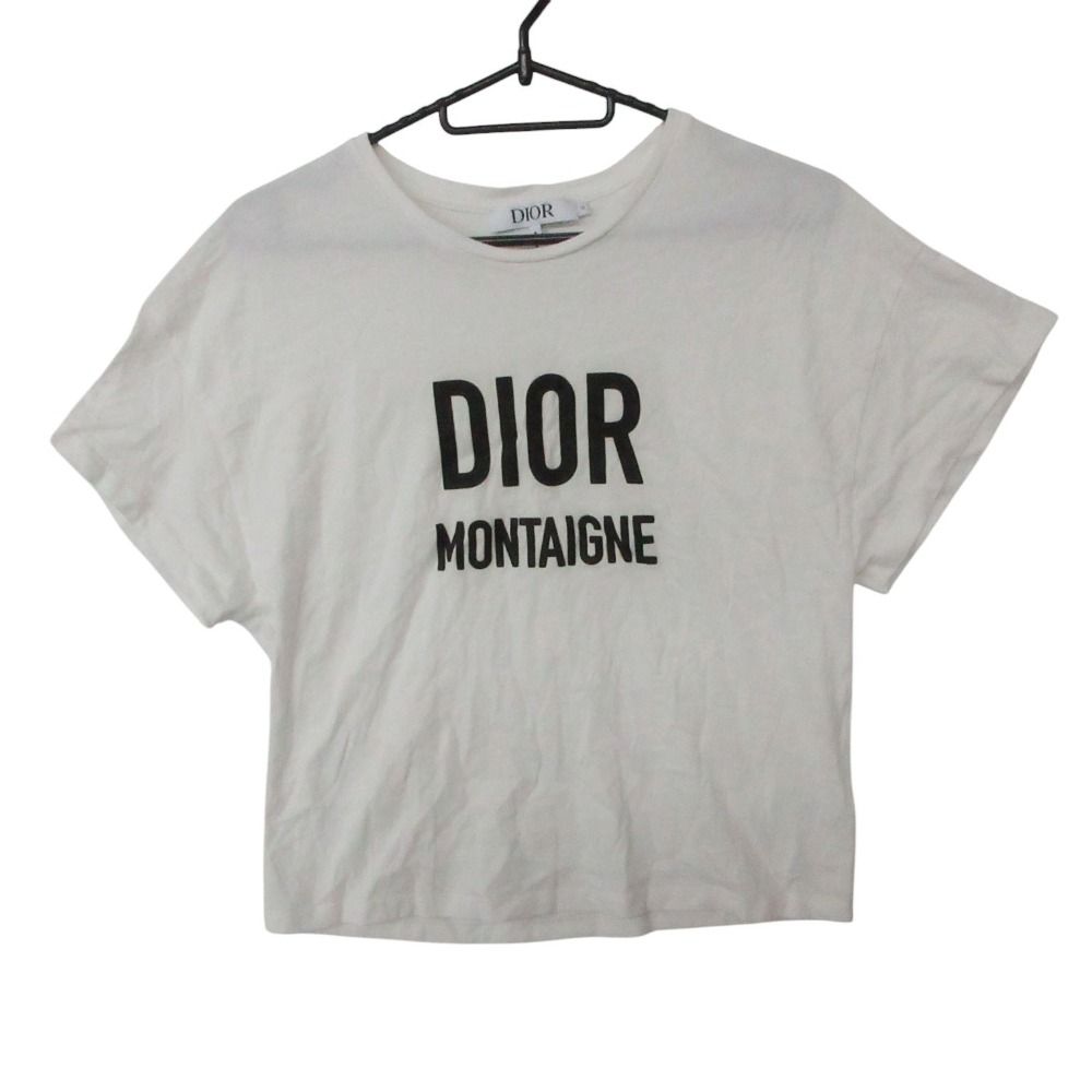 Dior ディオール 半袖Ｔシャツ ロゴ コットン ホワイト 12【S】 【中古】 11,400円