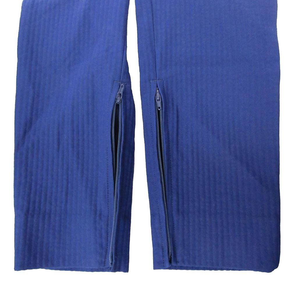 ISSEY MIYAKE イッセイミヤケ パンツ ストライプ 裾ジップ テーパード
