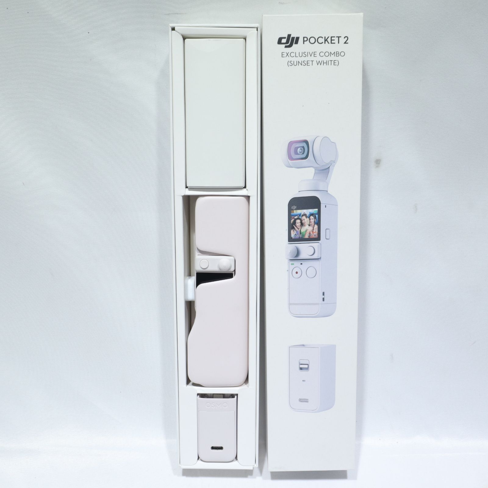 【使用頻度少】DJI POCKET 2 EXCLUSIVE COMBO (SUNSET WHITE) ジンバルカメラ/アクションカメラ