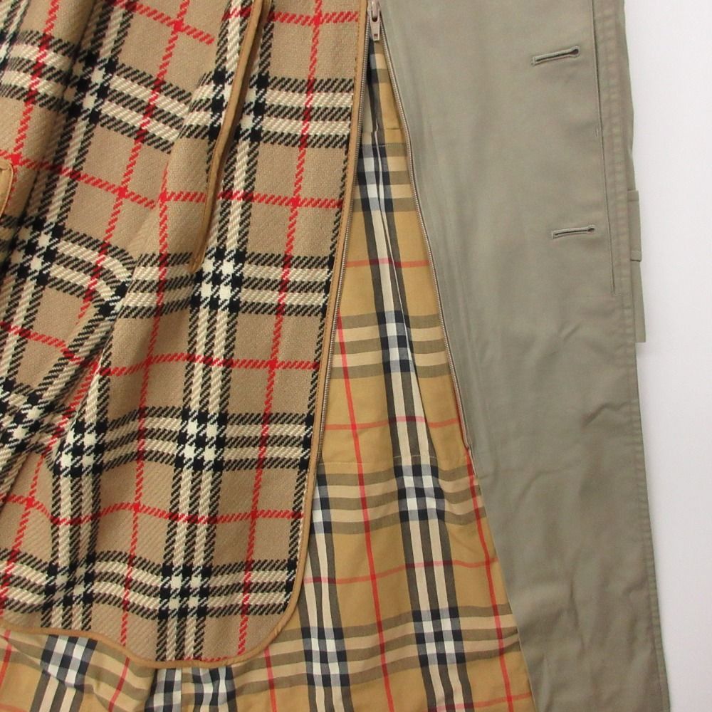 vintage Burberrys バーバリーズ ステンカラーコート バルマカーンコート ノバチェックライナー ジャケット アウター ベージュ 165【S】 メンズ 【中古】 vintage Burberrys バーバリーズ ステンカラーコート バルマカーンコート ノバチェックライナー ジャケット アウター ベージュ 165【S】 メンズ 【中古】