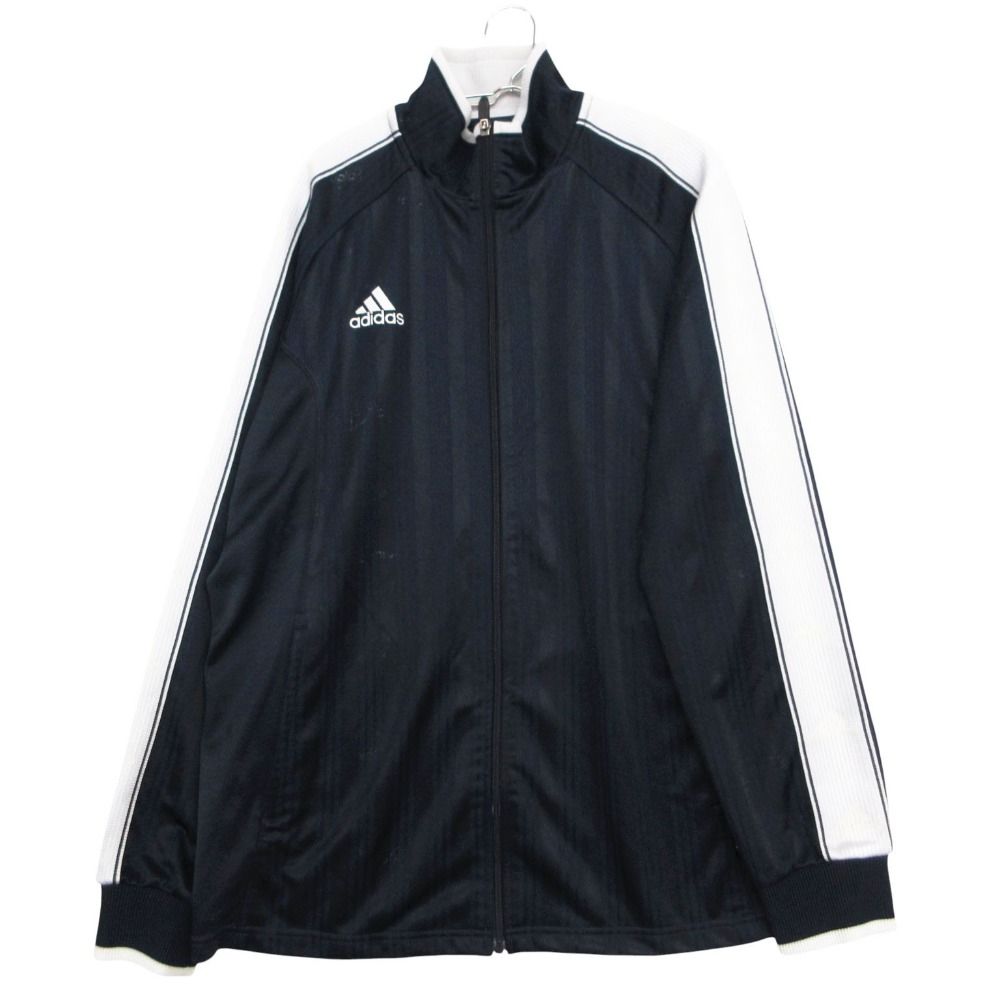 adidas アディダス ジャージ ロゴ刺繍 ネイビー XO【XXL】 メンズ