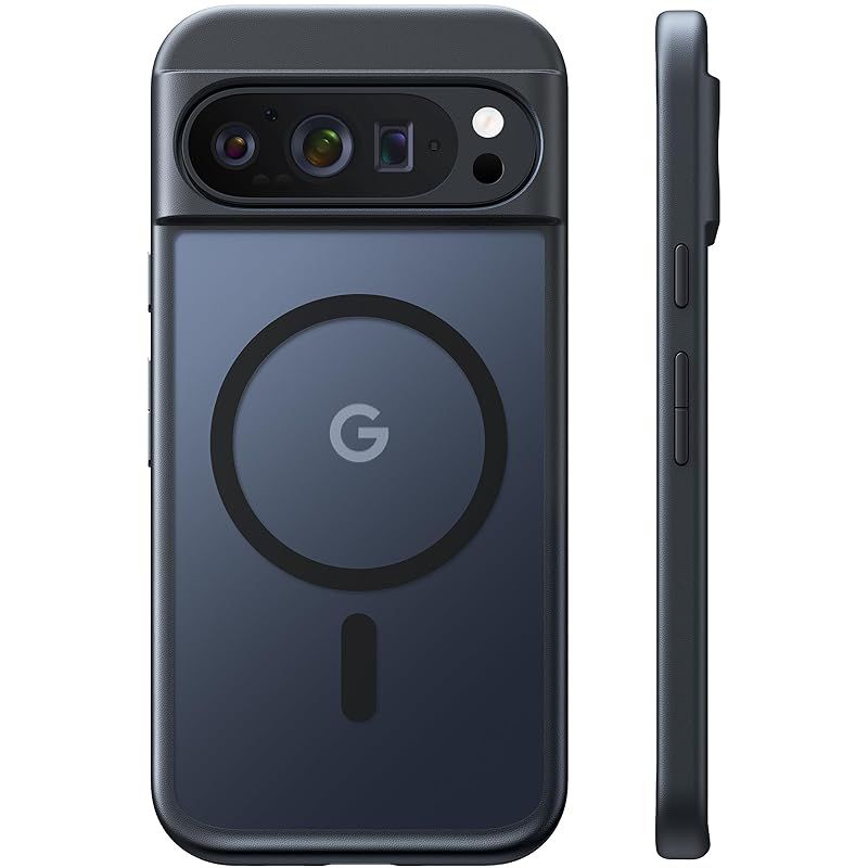 【新品】 TORRAS Google Pixel 10 / Pixel 10 Pro 用 ケース【米軍規格・Magsafe 対応】 衝?吸収 ワイヤレス充電対応 半透明 黄変防止 防指紋 防滑 エアバッグクッション 搭載マグネット カラー交換可能ボタン Gua