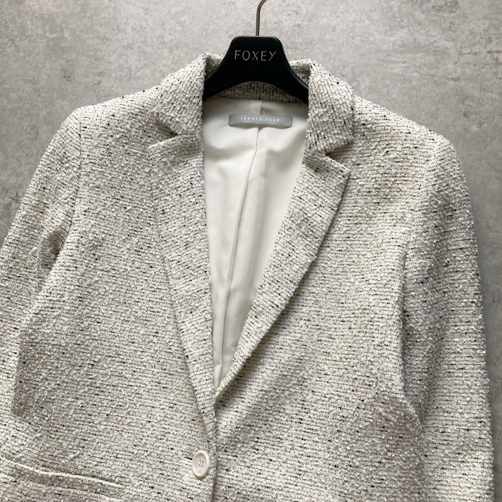 Theory セオリーリュクス ジャケット テーラードジャケット ツイード M 