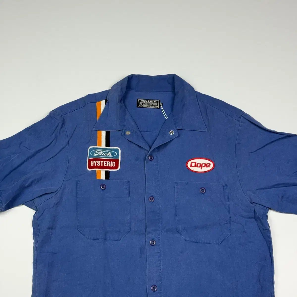 (100) HYSTERIC GLAMOUR (ヒステリックグラマー) バッジ エンジニア 半袖 シャツ (100) HYSTERIC GLAMOUR (ヒステリックグラマー) バッジ エンジニア 半袖 シャツ