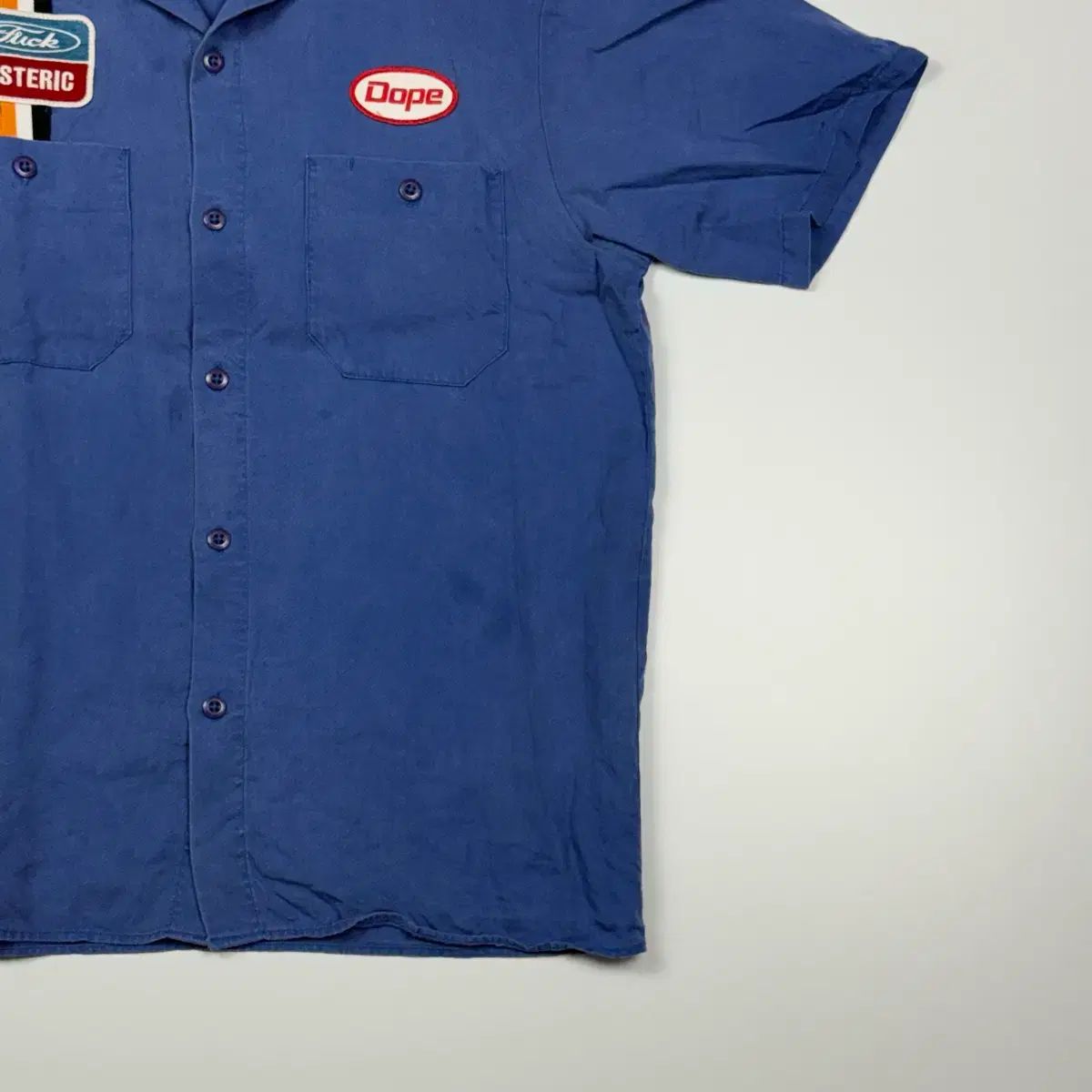 (100) HYSTERIC GLAMOUR (ヒステリックグラマー) バッジ エンジニア 半袖 シャツ (100) HYSTERIC GLAMOUR (ヒステリックグラマー) バッジ エンジニア 半袖 シャツ
