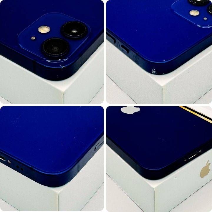 iPhone12mini 128GB ブルー SIMフリー 動作確認済 新品バッテリー100% 68-20
