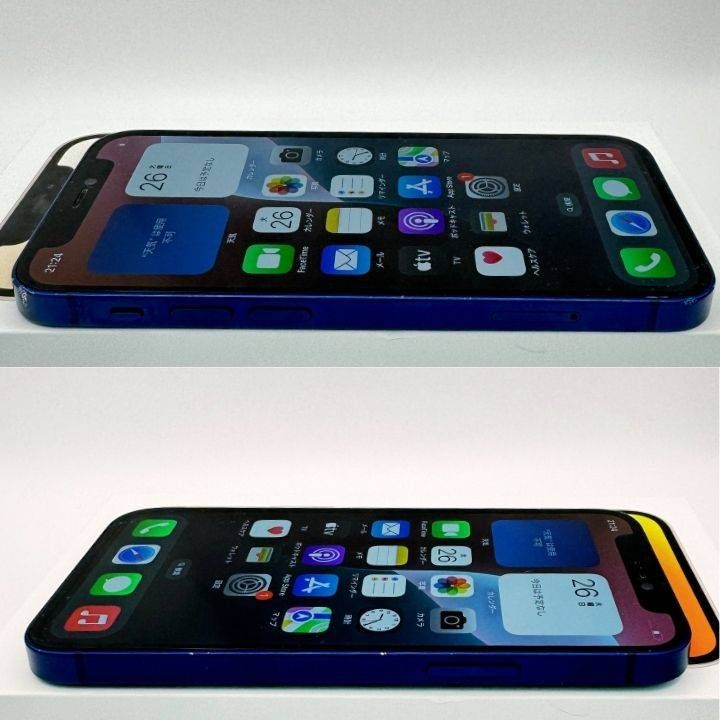 iPhone12mini 128GB ブルー SIMフリー 動作確認済 新品バッテリー100% 68-20