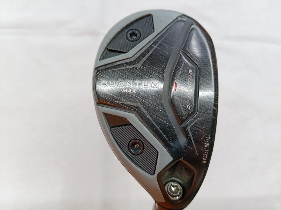 キャロウェイ　QUANTUM MAX　24度　ATHLEMAX 80 for Callaway　Sフレックス　ユーティリティ　中古　ゴルフドゥ！福山王子店【最短即日発送】