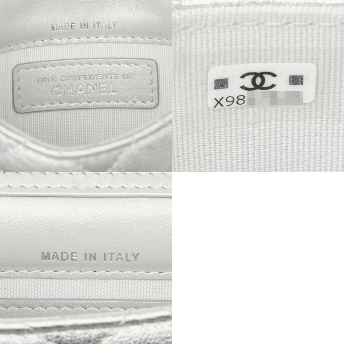 希少品！CHANEL サングラス マトラッセ シルバー ココマーク シャネル ミニマトラッセ ココマーク チェーン ショルダーバッグ