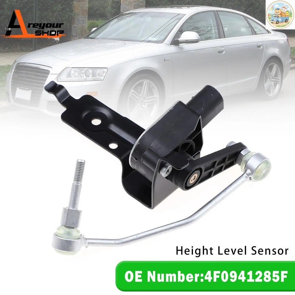 フロント左ヘッドライトレベルセンサー 4F0941285F アウディ A6 クワトロ S6 2005 - 11