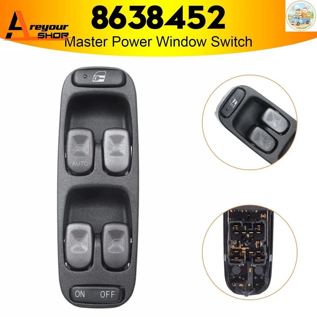 8638452 マスターパワーウィンドウスイッチ ボルボ S70 V70 XC70 1998-2000