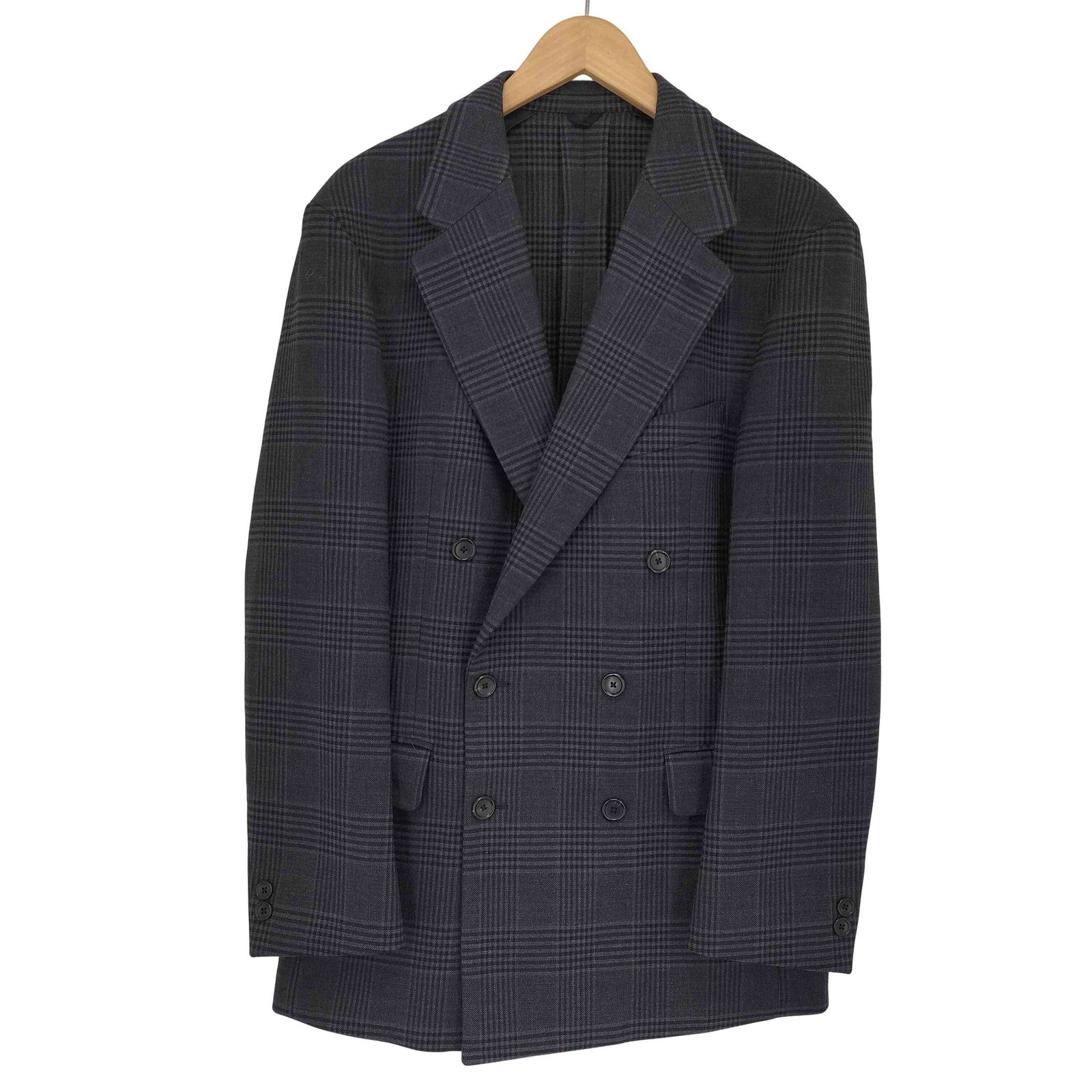 エイチビューティーアンドユースユナイテッドアローズ H BEAUTY & YOUTH UNITED ARROWS REVER CHECK DOUBLE JACKET メンズ US:38
