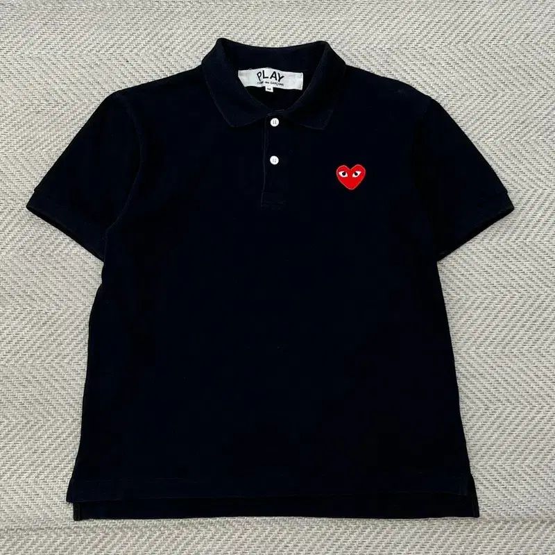 コム・デ・ギャルソン ハート ワッペン 半袖 カラーTシャツ r3838
