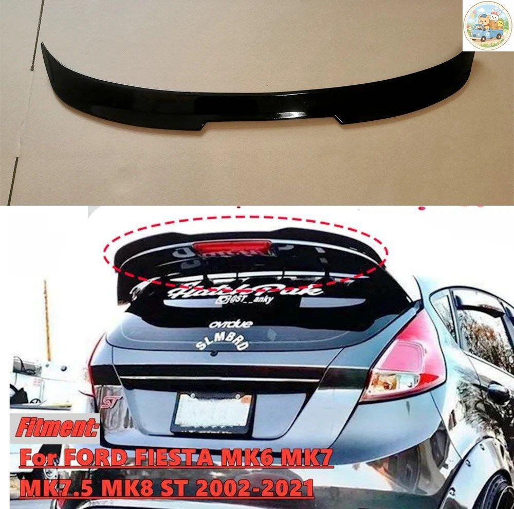 フォード フィエスタ MK6 MK7 MK7.5 MK8 ST 2002-2021 用リア トランク リップ スポイラー リア テール ウィング デコレーション ブーツ ウ