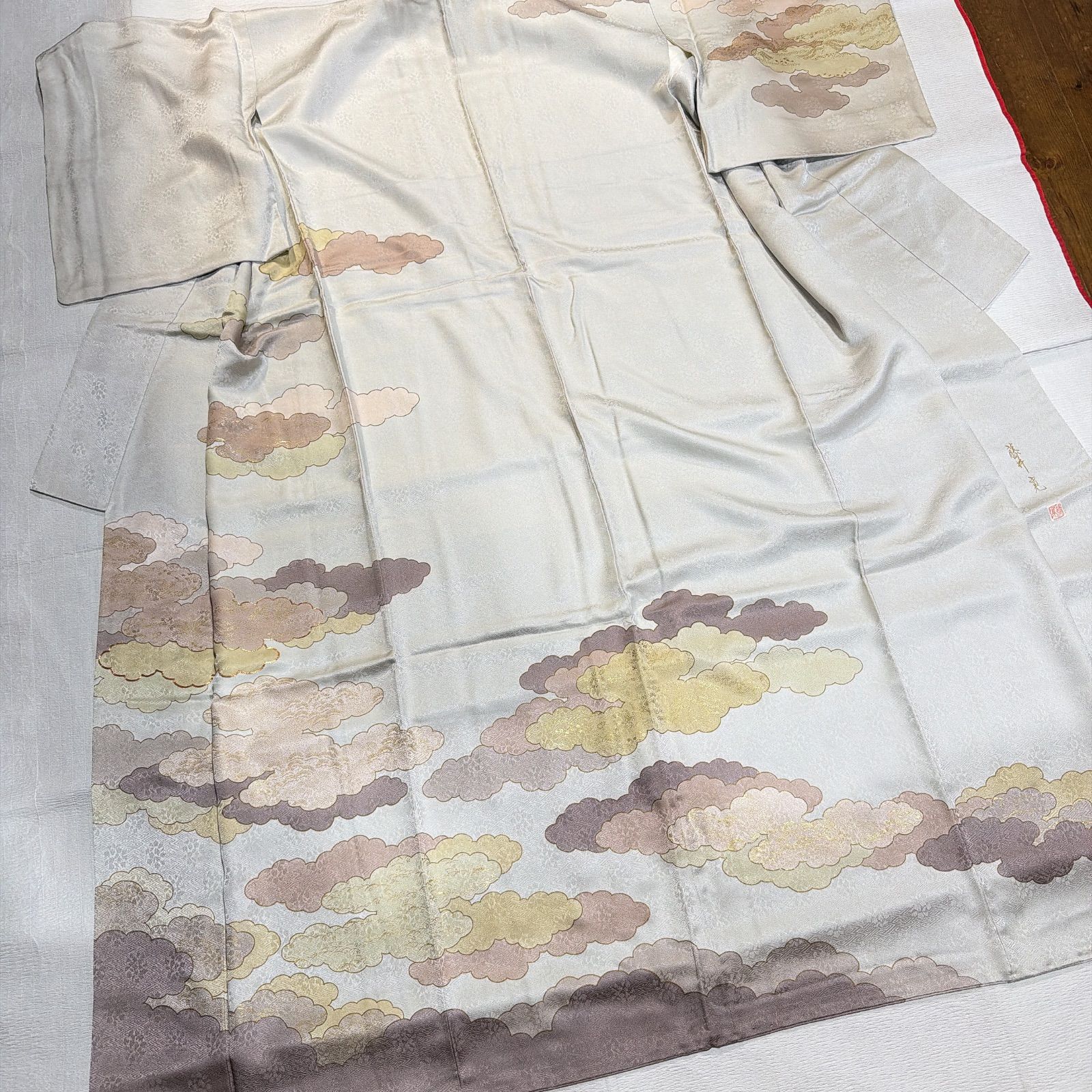 藤井寛 訪問着 正絹 金駒刺繍 セット - メルカリ