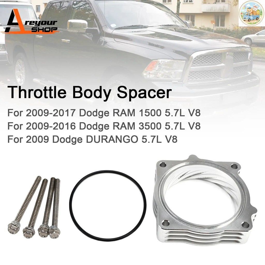 スロットルボディスペーサー 2009-2018 ダッジ ラム 1500 2500 3500 5.7L V8