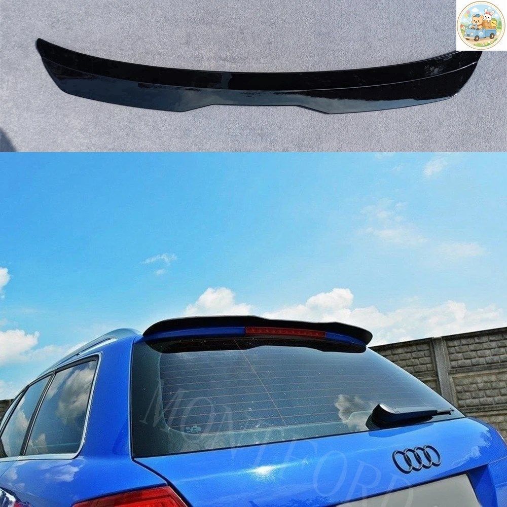 リアルーフリップスポイラー アウディ S4 B6 アバント ABS樹脂製 光沢仕上げ 車用テールウィングスポイラー 7,965円