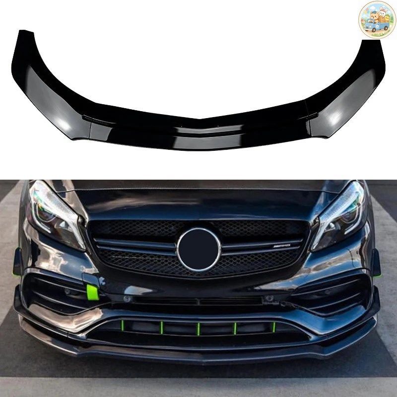 3X DESIGN BENZ W176 A200 A250 A45 AMG ハッチバック スポーツ 2013～2018 フロントバンパーリップスポイラースプリッター