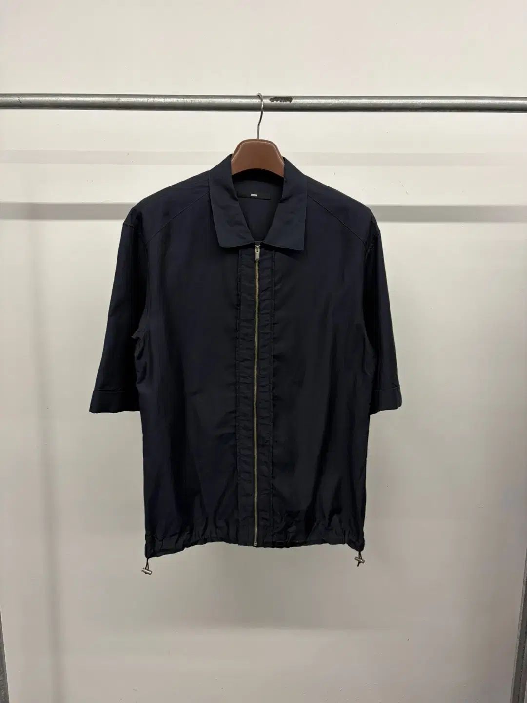 オーバーサイズ 100% メンズ SYSTEM homme コットン ブレンド UP 半袖 シャツ ジャケット