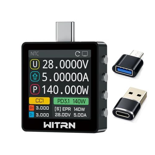 K2 USB 電圧電流テスター ? PD3.1 / EPR 28V 対応プロトコルチェッカー、1.54インチIPSカラーディスプレイ、3.3～36V / 6A 測定、USB-C 充電器・ケーブルテスター (JPK2B(36V))kk