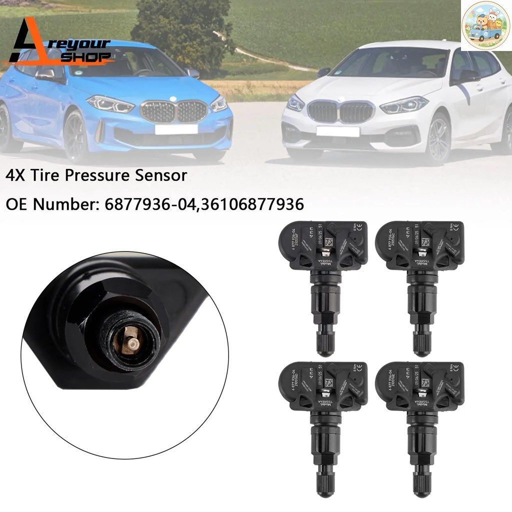BMW 5シリーズ G30 G31 F40 3シリーズ G20 G21用タイヤ空気圧センサー 4個セット 6877936