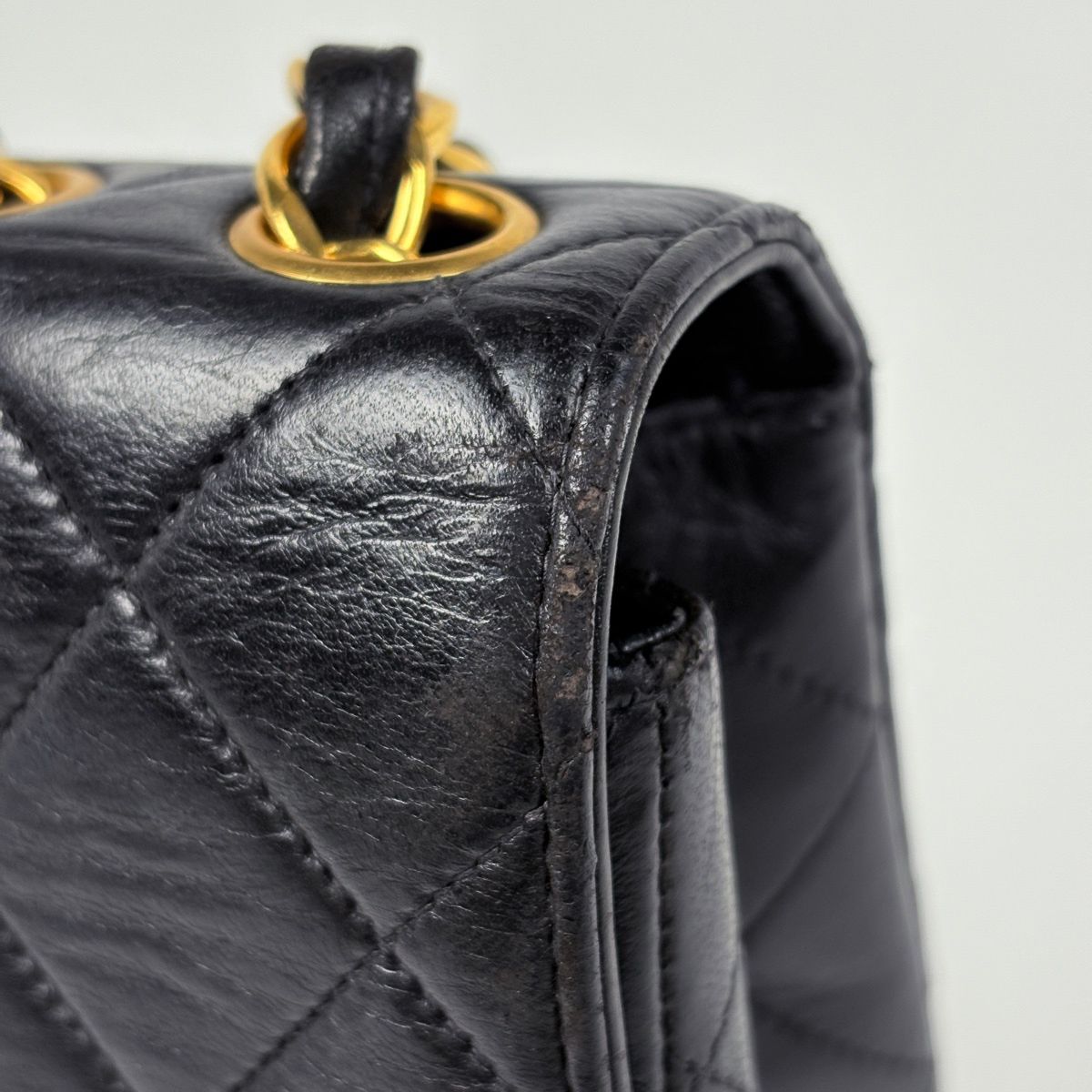 シャネル CHANEL デカ マトラッセ シングルフラップ チェーン 