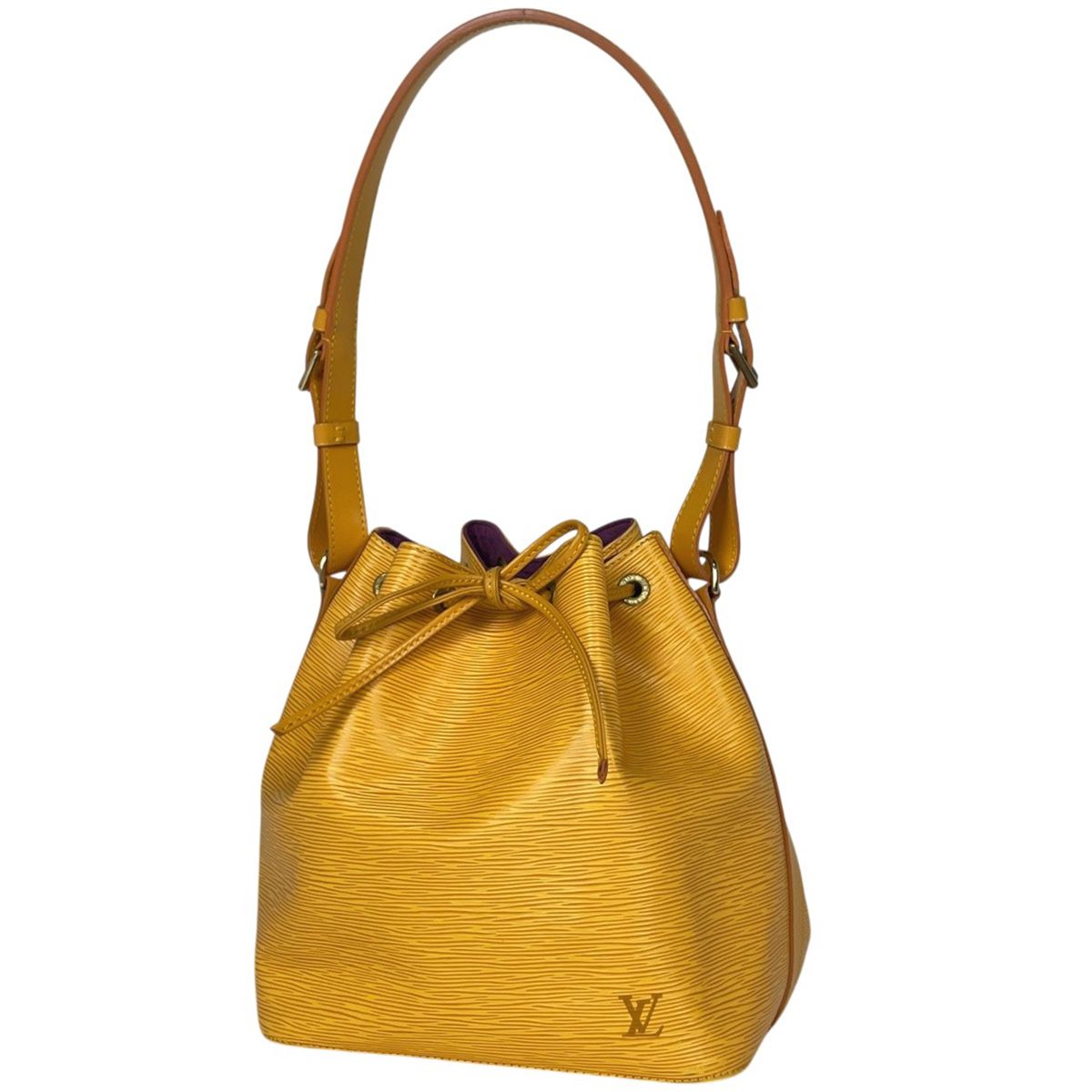 ルイ・ヴィトン Louis Vuitton プチノエ 巾着型 肩掛け ショルダーバッグ エピ タッシリイエロー M44109 レディース 【中古】 47,880円