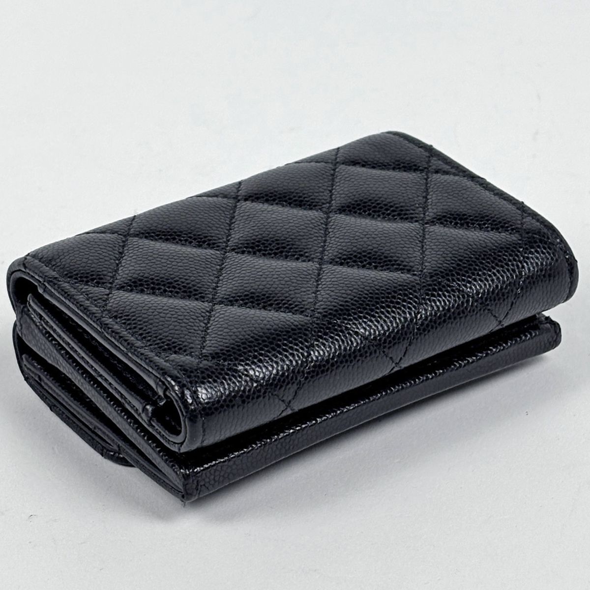 シャネル CHANEL ココマーク 三つ折り 財布 スモールウォレット 