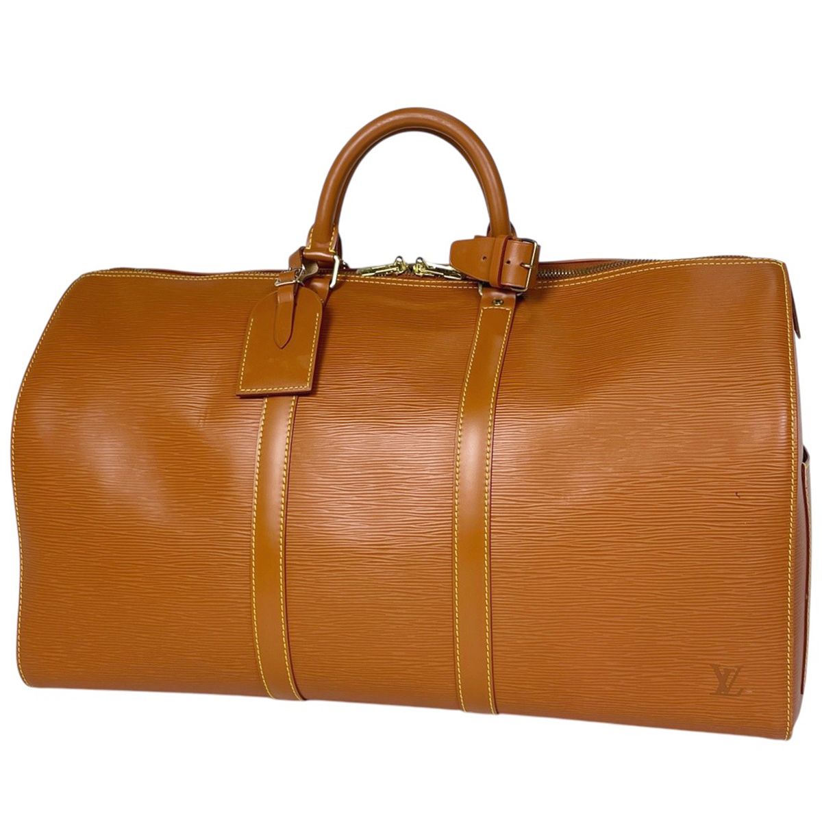 ルイ・ヴィトン Louis Vuitton キーポル50 ボストンバッグ エピ ジパングゴールド M42968 レディース 【中古】