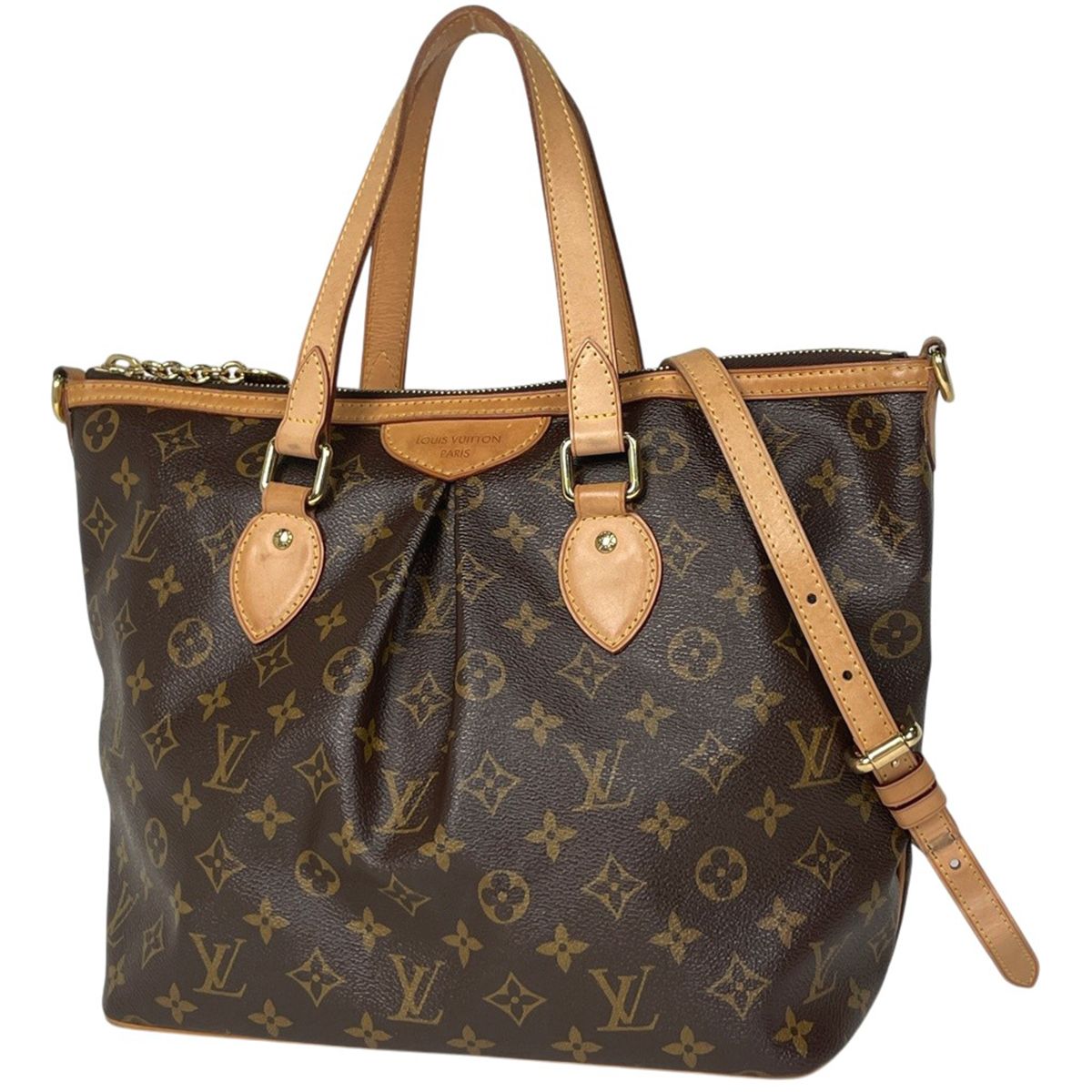 ルイ・ヴィトン Louis Vuitton パレルモPM 2WAY トートバッグ モノグラム ブラウン M40145 レディース 【中古】