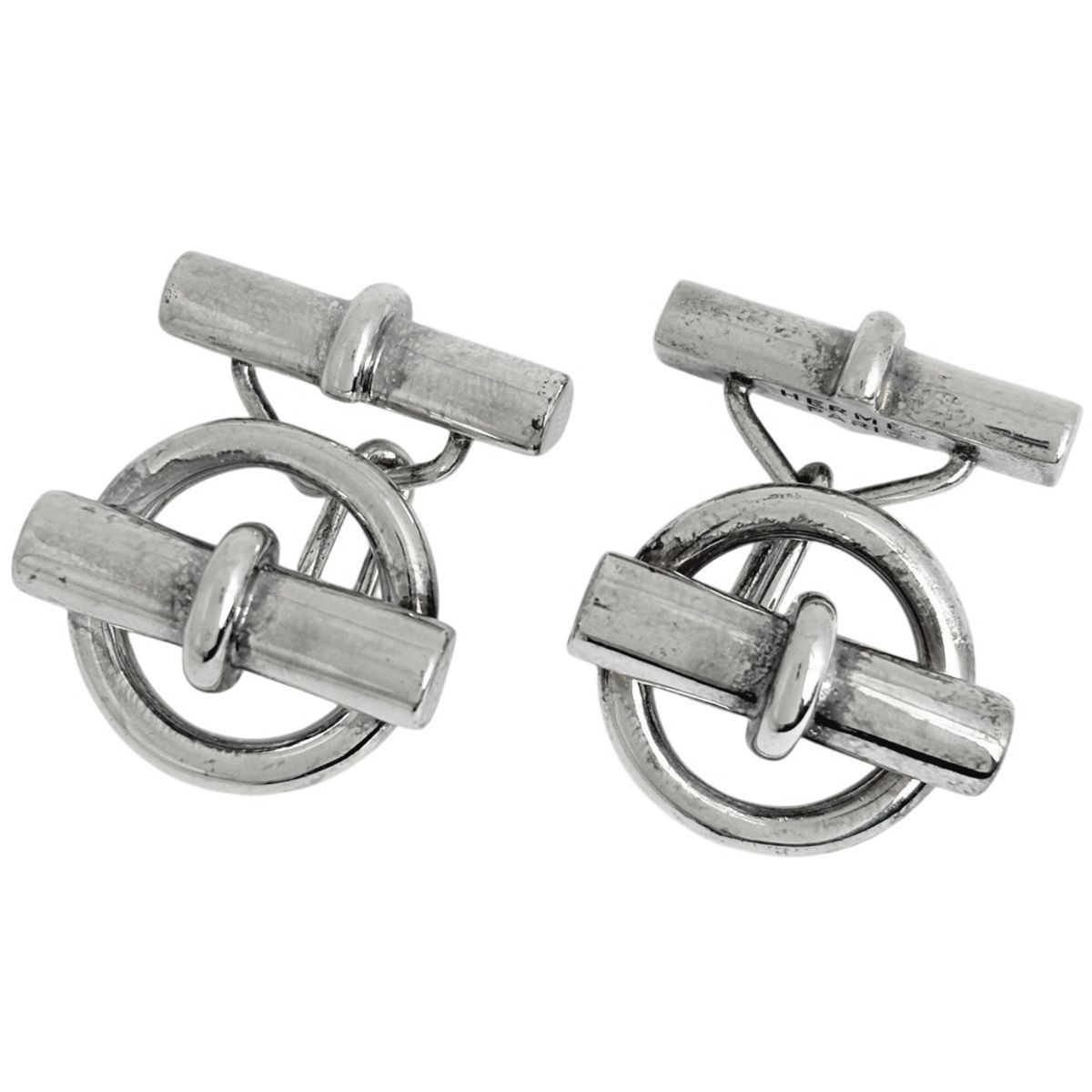 エルメス HERMES シェーヌダンクル カフリンクス カフスボタン シルバー925 シルバー メンズ 【中古】
