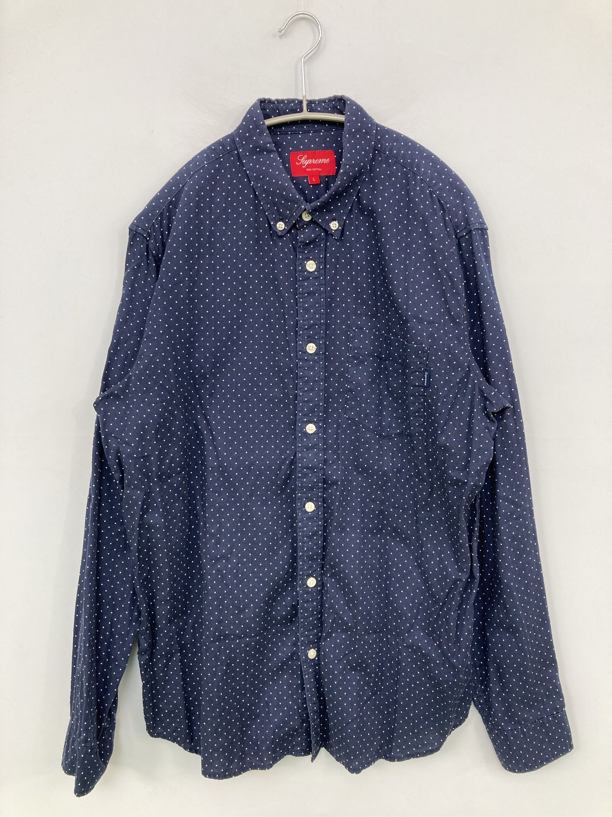 Supreme シュプリーム シャツ/ブラウス L ネイビー メンズ レディース