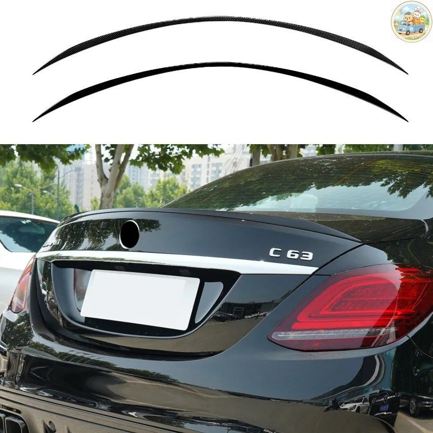 メルセデスベンツ Cクラス セダン W205 リアトランクスポイラーディフ??レクター C63S AMGスタイル グロス 2015-2021