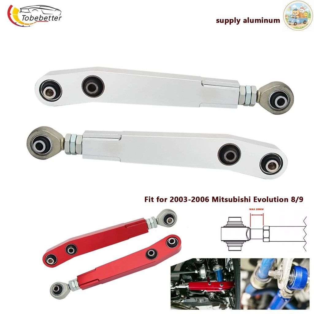 リアロアサスペンションコントロールアームキャンバーキット LCA ランサーエボリューション 8 9 EVO VIII IX CT9A 2003-2007