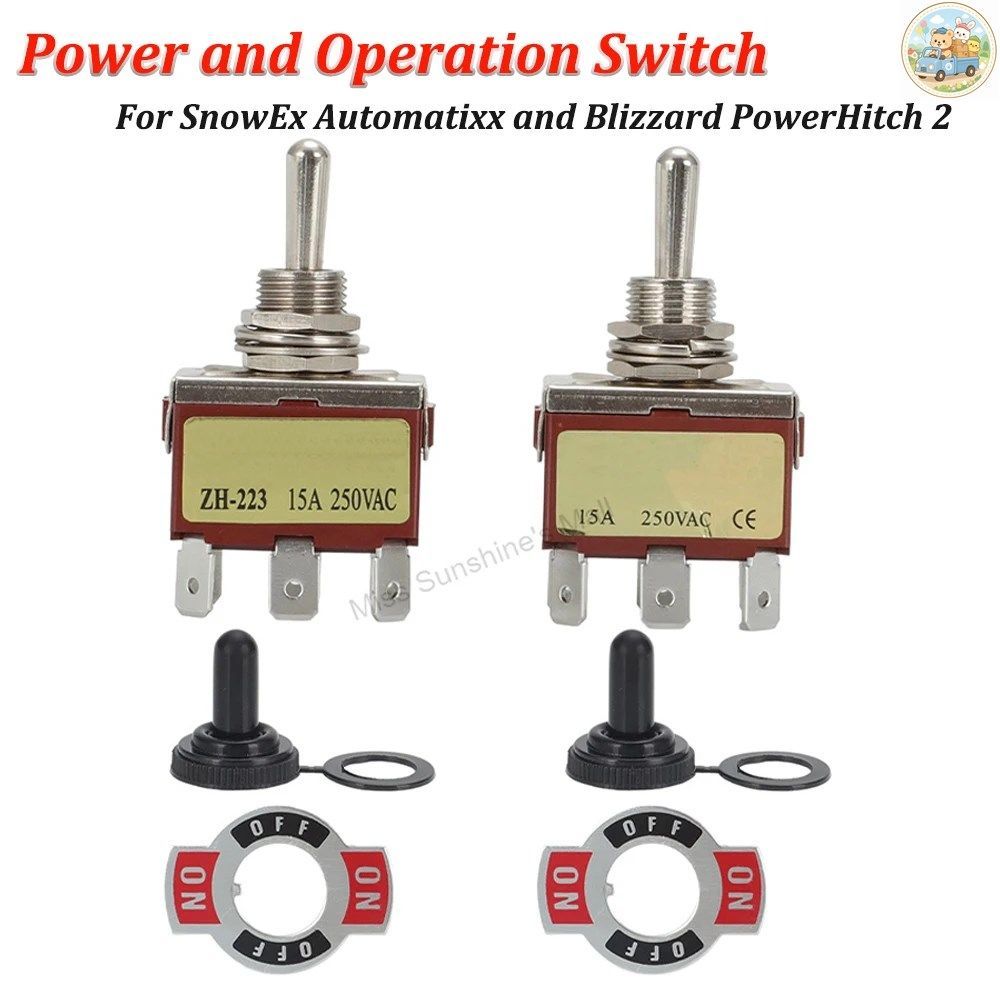 アフターマーケット電源および操作スイッチ BLIZZARD POWERHITCH 2 SNOWEX XX スイッチペア 40575 40576 両方/2個のスイッチ
