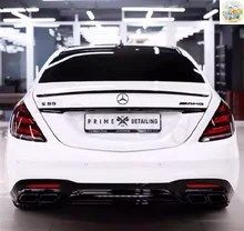 ABS樹脂製スポイラー トランク ブート リップ メルセデス W222 4ドアセダン 2016-2020 S350 S400 S450 S500 グロス