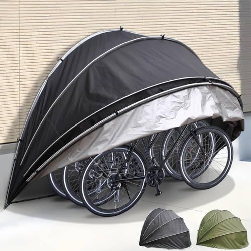 Bonarca サイクルガレージ 2台 自転車置き場 屋根 テント 折りたたみ バイク置き場 自転車 バイク カバー 駐輪場 ガレージ 屋外 壁面 収納 サイクルハウス 簡易ガレージ サイクルポート サイクルテント 雨除け 日よけ 壁 コンパ 2f18c78f
