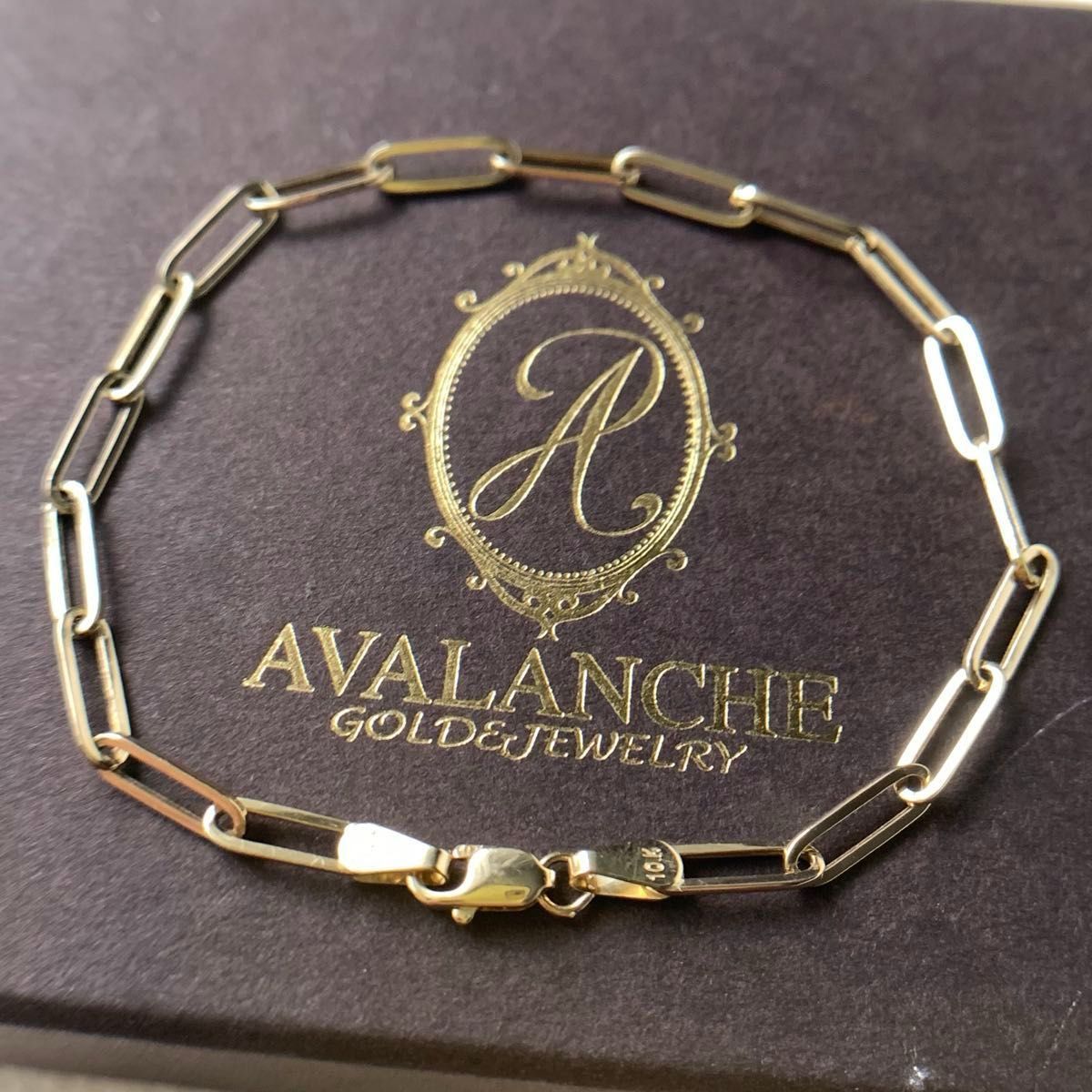 アヴァランチ　ペーパークリップ　ブレスレット K10 k10 アヴァランチ ペーパー クリップ ブレスレット AVALANCHE イエロー