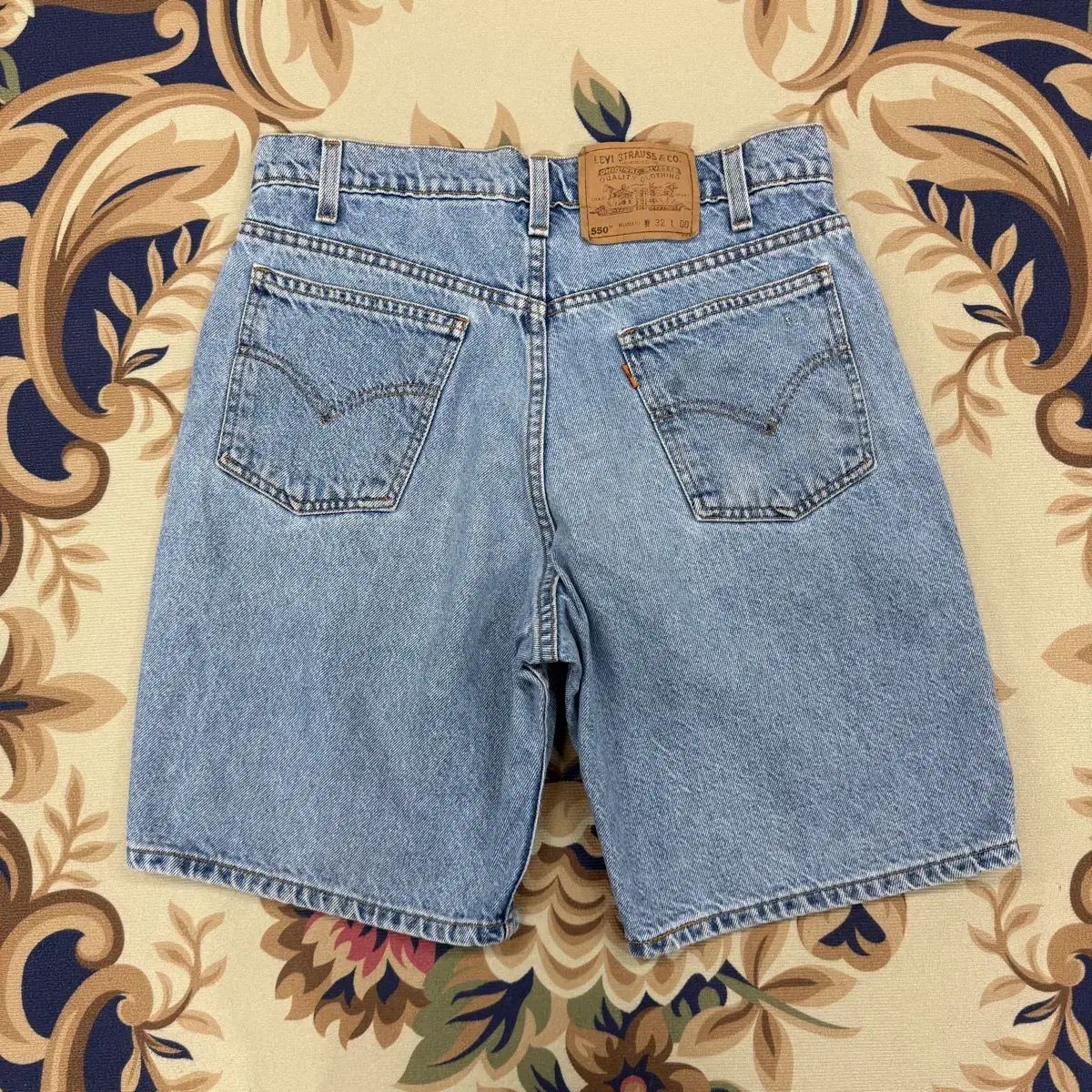 (30)90年代 リヴァイ オレンジタブ Levi's 550 デニム ハーフパンツ