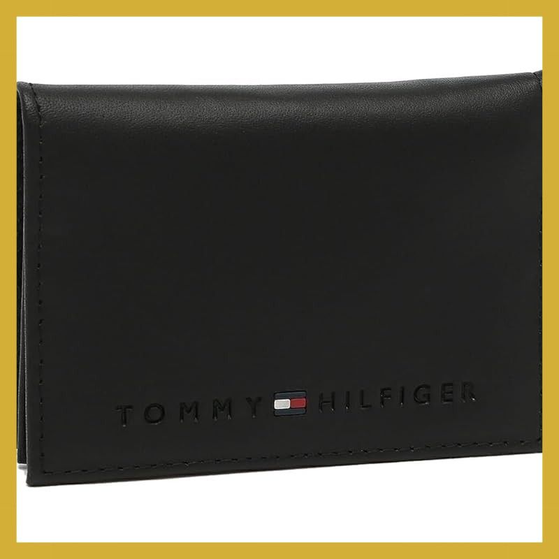 トミーヒルフィガー TOMMY HILFIGER カードケース 名刺入れ ブラック プレゼント 父の日 [並行輸入品]