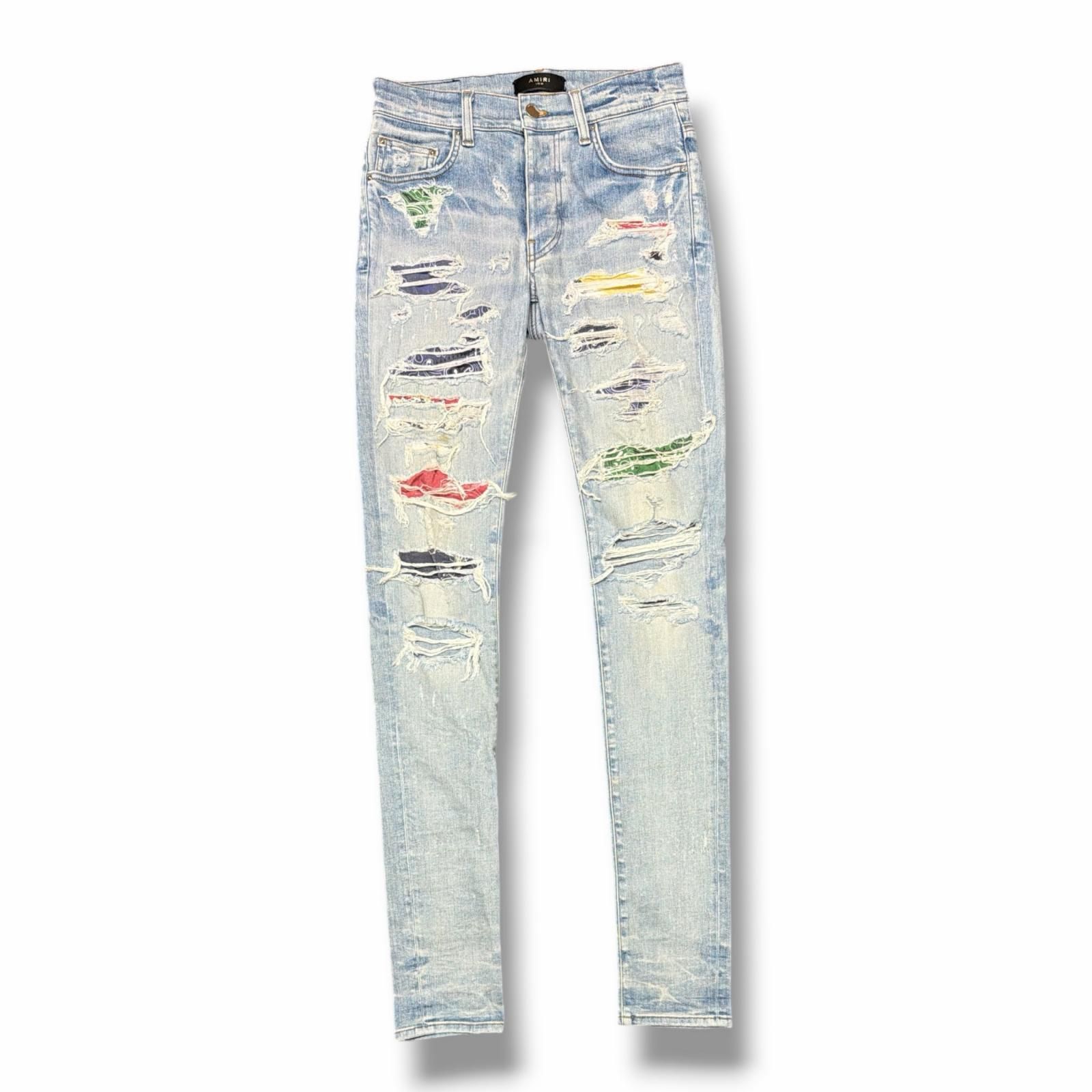 AMIRI MX1 BANDANA バンダナリペアダメージジーンズ デニム アミリ